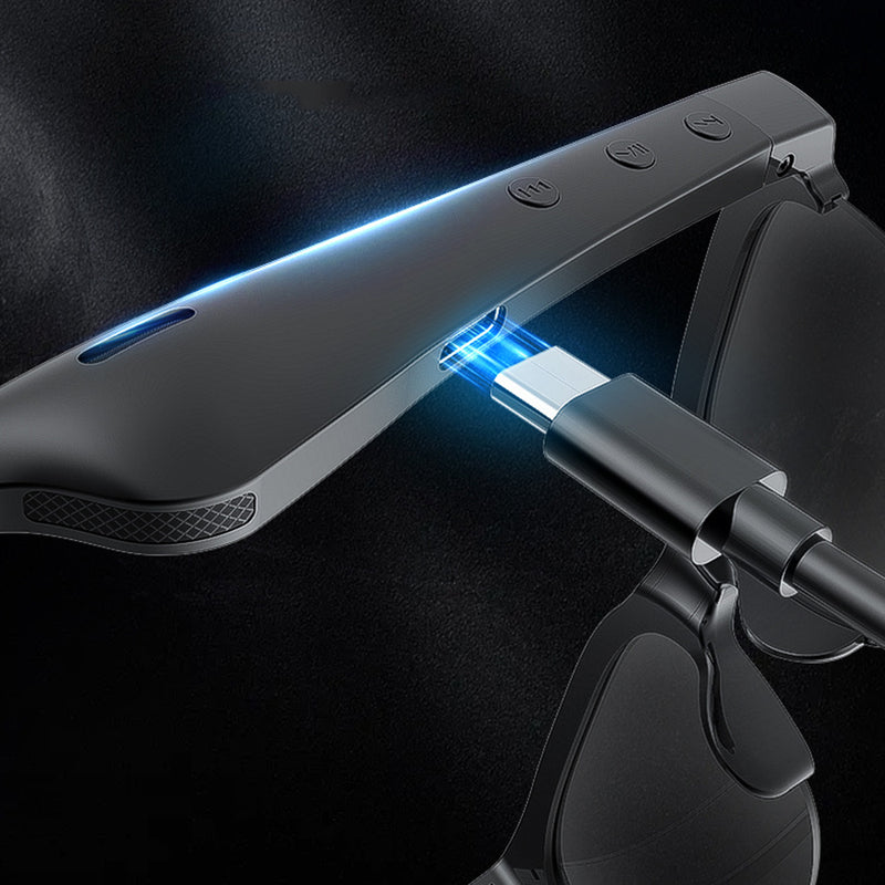 AI Translation Bluetooth Glasses with Microphone and Earphones