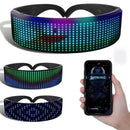 DIY Shining Electronic Futuristic Eyewear Glow The Dark Bluetooth LED Luminous Glasses