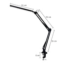 10W Swing Arm Eye-Caring Dimmable Desk Light with Clamp