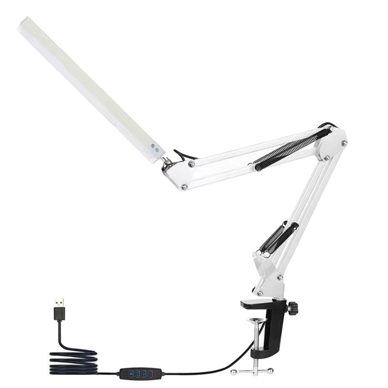 10W Swing Arm Eye-Caring Dimmable Desk Light with Clamp