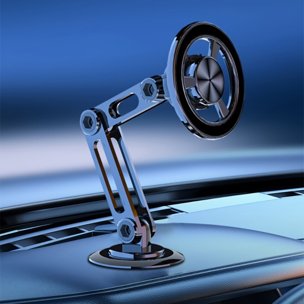 Rotatable Foldable Metal Magnetic Car Phone Holder