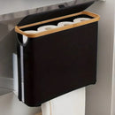 Large Capacity Toilet Rolls Paper Storage Basket with Lid for Bathroom Organizer