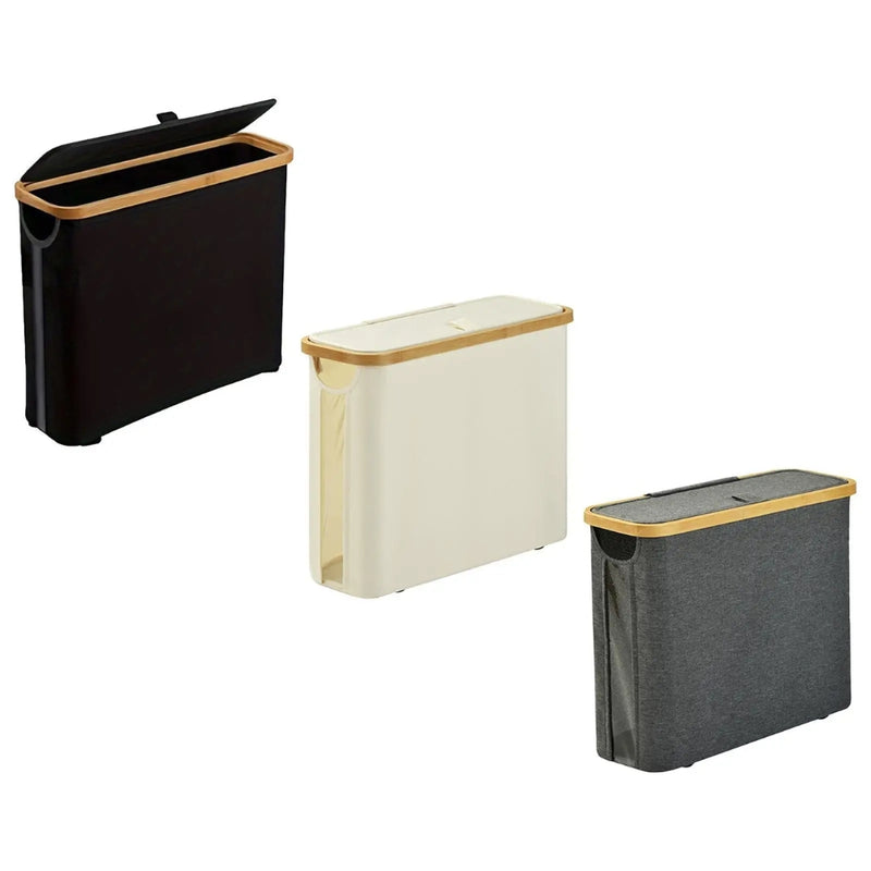 Large Capacity Toilet Rolls Paper Storage Basket with Lid for Bathroom Organizer