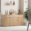 Natural Sideboard with 4 Doors and 2 Drawers