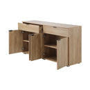 Natural Sideboard with 4 Doors and 2 Drawers