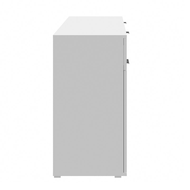 White High Gloss Sideboard with 4 Doors and 2 Drawers