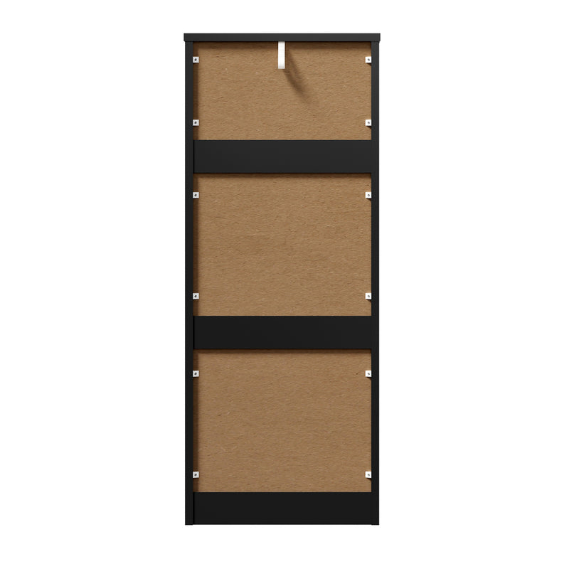 Black Tallboy Dresser Table with 6 Chest of Drawers