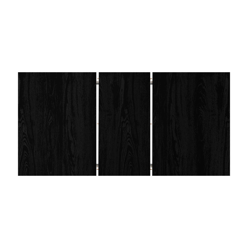 Black Extendable Dining Table 160cm