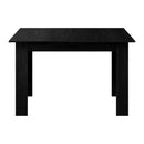 Black Extendable Dining Table 160cm