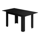 Black Extendable Dining Table 160cm