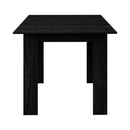 Black Extendable Dining Table 160cm