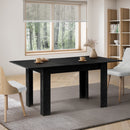 Black Extendable Dining Table 160cm
