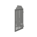Grey Wooden Pet Gate Safety Stair Barrier with 6 Panels