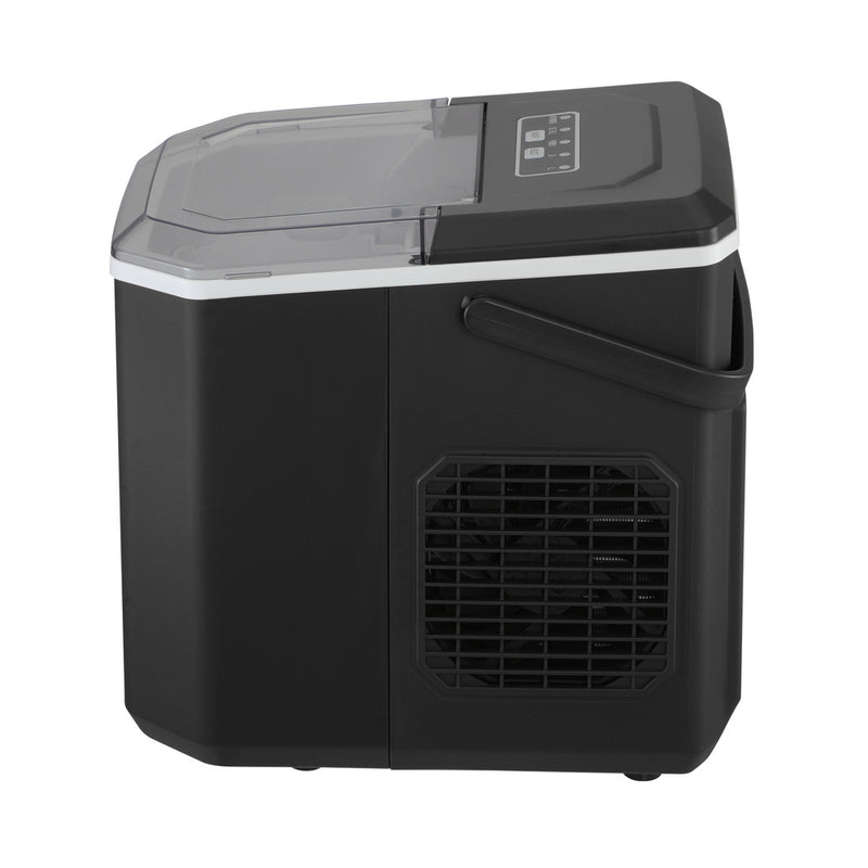 Black Portable Ice Maker Machine with Handle 12kg Capacity