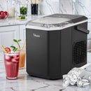 Black Portable Ice Maker Machine with Handle 12kg Capacity
