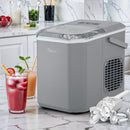 Grey Portable Ice Maker Machine with Handle 12kg Capacity