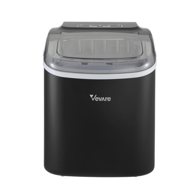 Black Portable Ice Maker Machine with Ice Cube Tray 12kg Capacity