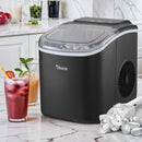 Black Portable Ice Maker Machine with Ice Cube Tray 12kg Capacity