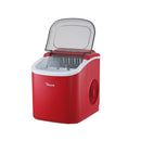 Red Portable Ice Maker Machine with Ice Cube Tray 12kg Capacity