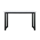 Computer Desk with White Top and Metal Frame 120cm