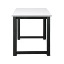 Computer Desk with White Top and Metal Frame 120cm
