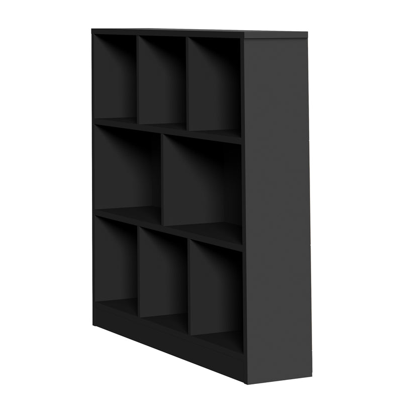 Black Bookshelf Display Shelves Storage Organizer Unit