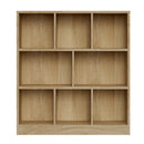 Natural Bookshelf Display Shelves Storage Organizer Unit