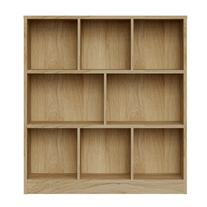 Natural Bookshelf Display Shelves Storage Organizer Unit