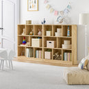 Natural Bookshelf Display Shelves Storage Organizer Unit