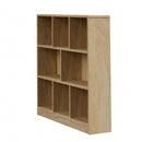 Natural Bookshelf Display Shelves Storage Organizer Unit