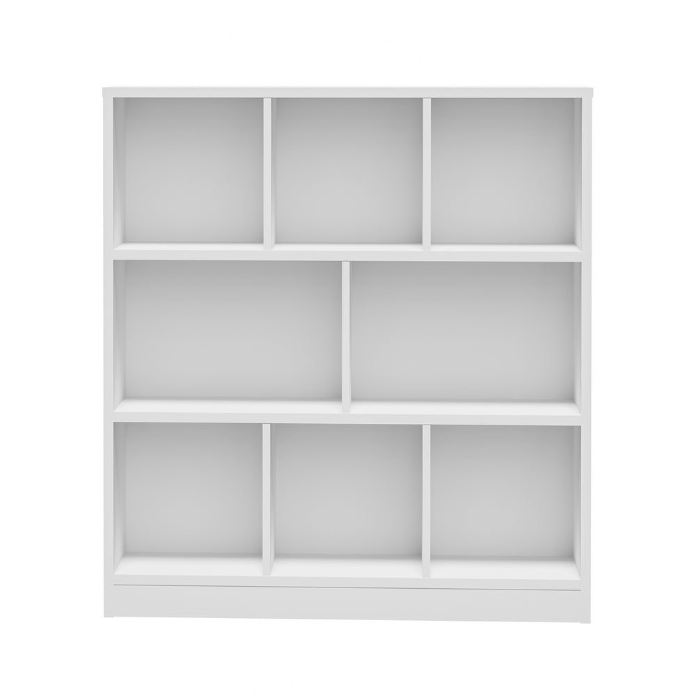 White Bookshelf Display Shelves Storage Organizer Unit