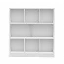 White Bookshelf Display Shelves Storage Organizer Unit