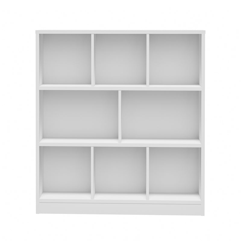 White Bookshelf Display Shelves Storage Organizer Unit