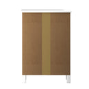 White Hamptons Bedside Table with 3 Drawers