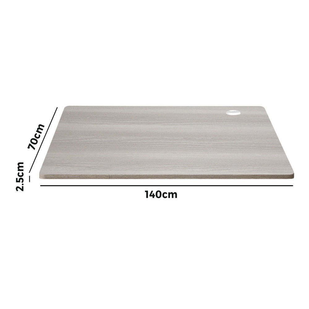 Adjustable Electric Standing Desk Top Grey Oak
