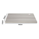 Adjustable Electric Standing Desk Top Grey Oak
