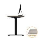 Adjustable Electric Standing Desk Top Grey Oak