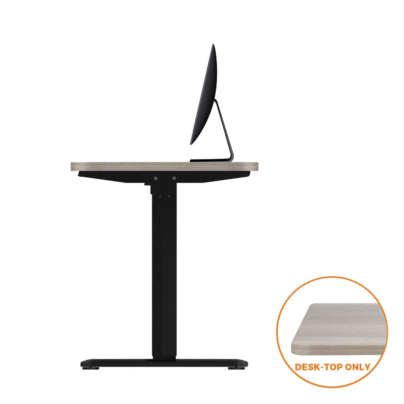 Adjustable Electric Standing Desk Top Grey Oak