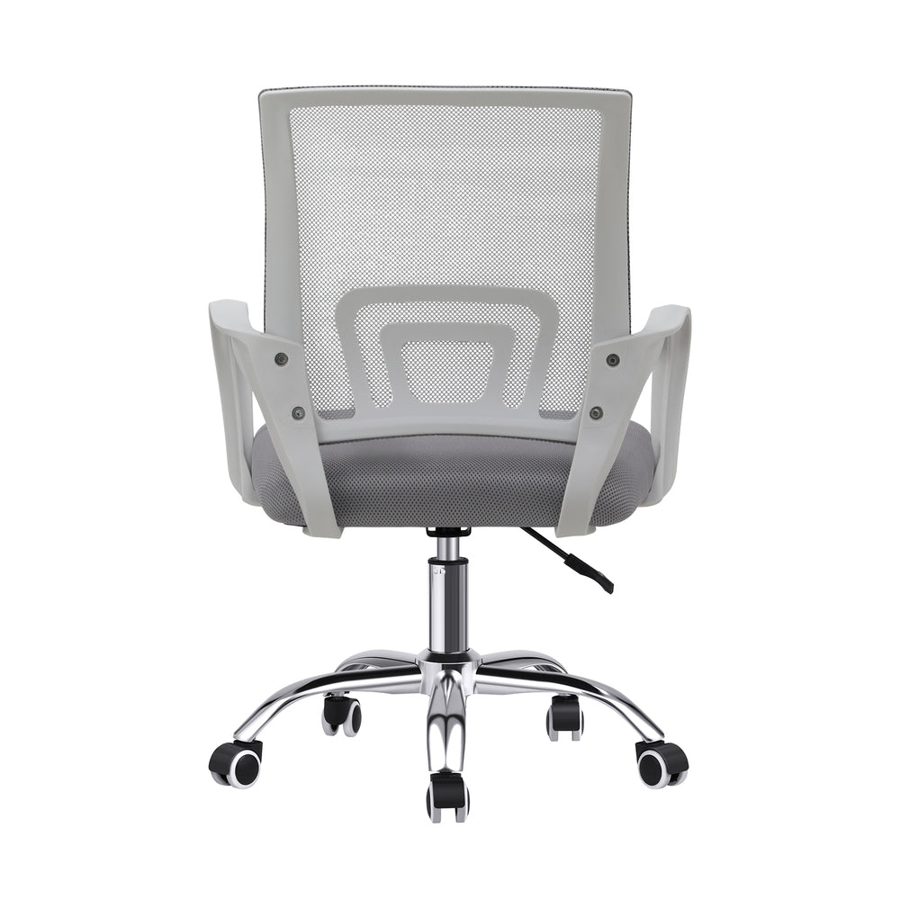 White Mesh Office Chair with Foam Seat