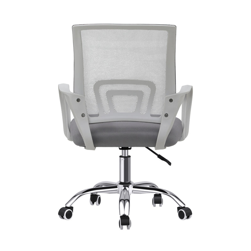White Mesh Office Chair with Foam Seat