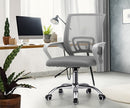 White Mesh Office Chair with Foam Seat