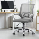 White Mesh Office Chair with Foam Seat