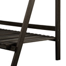 Black Wooden 3 Tier Plant Stand Flower Pot Shelf