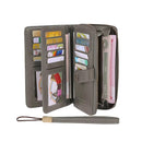 RFID Anti-Theft Multi-Card Long Wallet With Wrist Strap