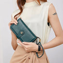 RFID Anti-Theft Multi-Card Long Wallet With Wrist Strap