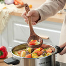 5pcs Teak Wood Tableware Cooking Spoon Kitchen Tool Kit