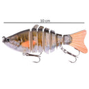 Lifelike Multi Segment Swimbait Crankbait Fishing Lure