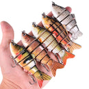 Lifelike Multi Segment Swimbait Crankbait Fishing Lure