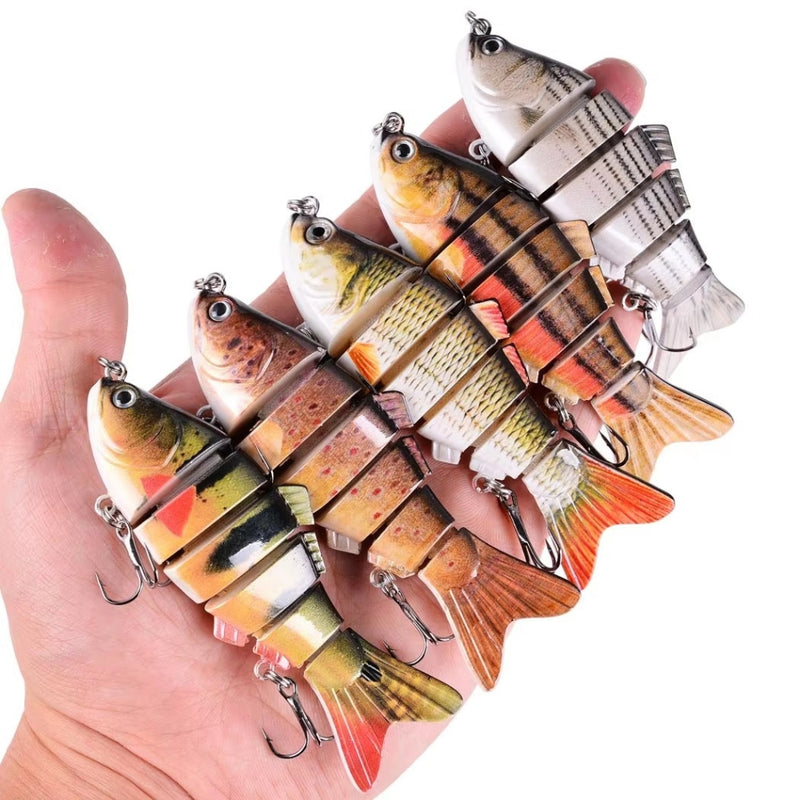 Lifelike Multi Segment Swimbait Crankbait Fishing Lure