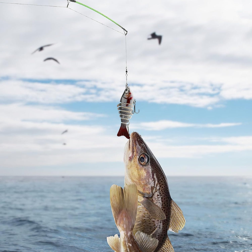 Lifelike Multi Segment Swimbait Crankbait Fishing Lure